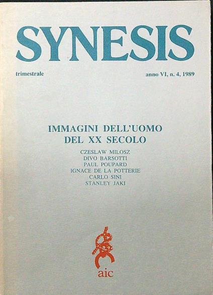 Synesis n.4/1989 - copertina