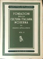 Fondazioni della cultura italiana moderna vol 2