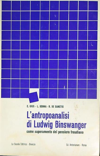 L' Antropoanalisi di Ludwig Binswanger - copertina
