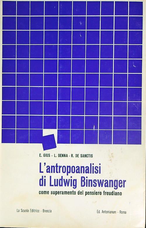 L' Antropoanalisi di Ludwig Binswanger - copertina
