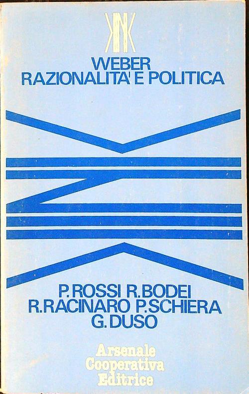 Razionalità e politica - Weber - copertina