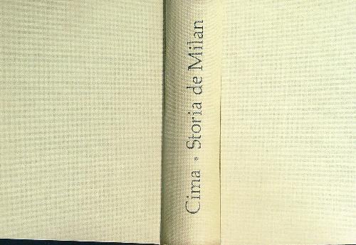 La storia de Milan - Camillo Cima - copertina