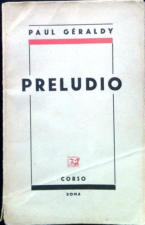 Preludio - Paul Geraldy - copertina