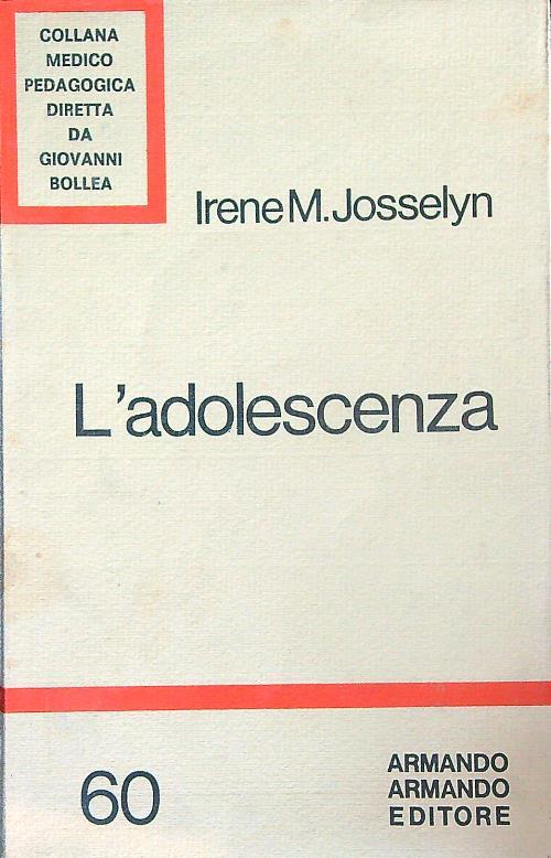 L' adolescenza - Irene Josselyn - copertina