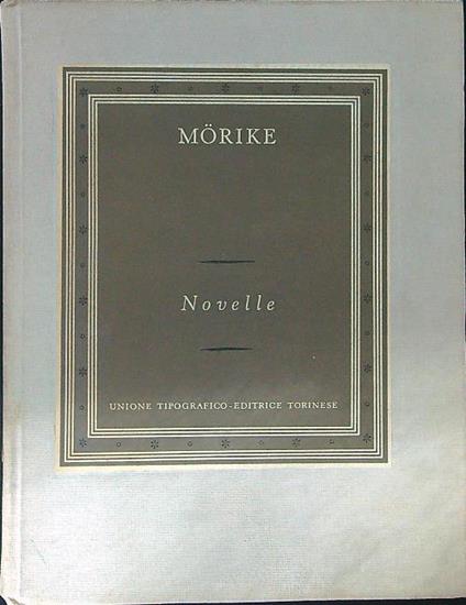 Novelle - Eduard Morike - copertina