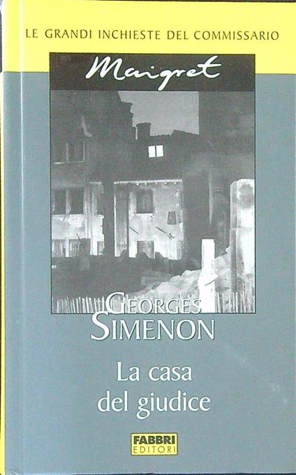 La  casa del giudice - Georges Simenon - copertina