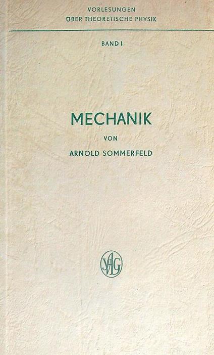 Mechanik - Arnold Sommerfeld - copertina