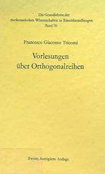 Vorlesingen uber Orthogonalreihen