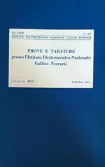 Prove e tarature presso Istituto Elettrotecnico Nazionale Galileo Ferraris