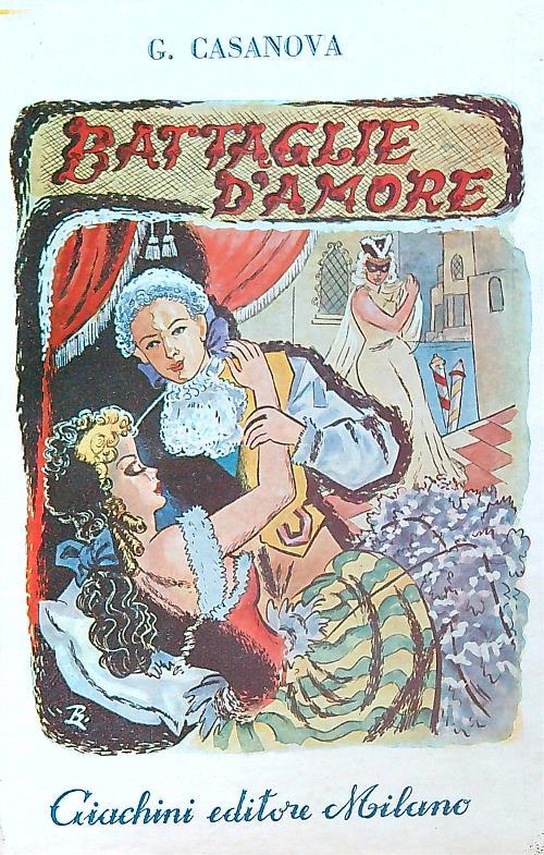Battaglie d'amore - G. Casanova - copertina
