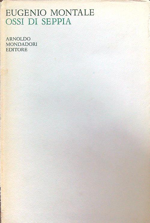 Ossi di seppia - Eugenio Montale - copertina