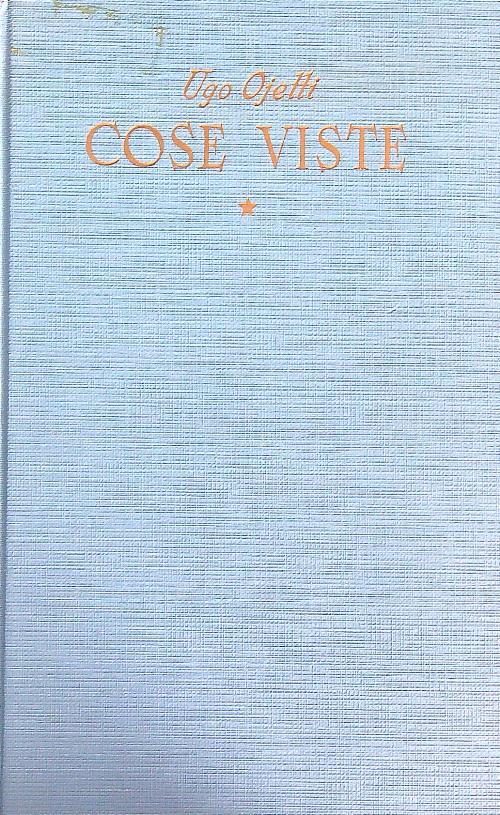 Cose viste. Tomo I 1921-1927 - Ugo Ojetti - copertina