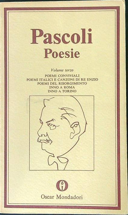 Poesie Vol 3 - Giovanni Pascoli - copertina
