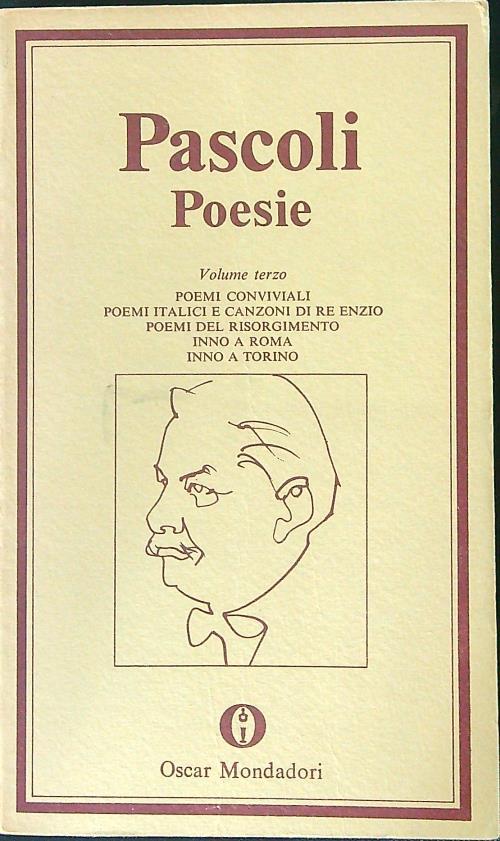 Poesie Vol 3 - Giovanni Pascoli - copertina