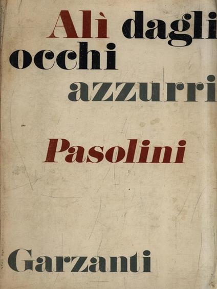 Alì dagli occhi azzurri - Pier Paolo Pasolini - copertina