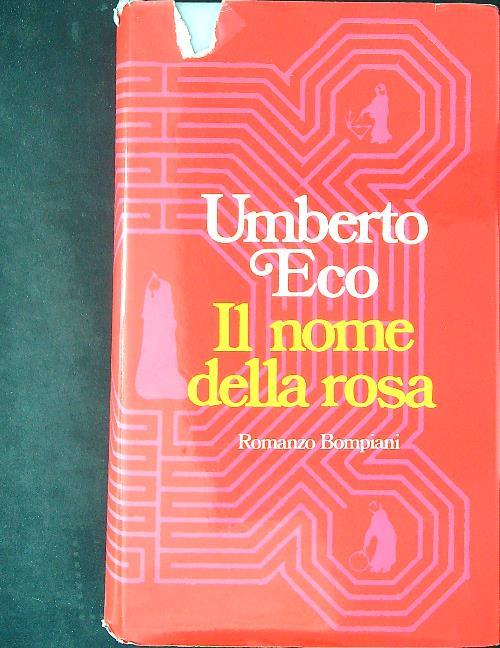 Il  nome della rosa SECONDA EDIZIONE - Umberto Eco - copertina