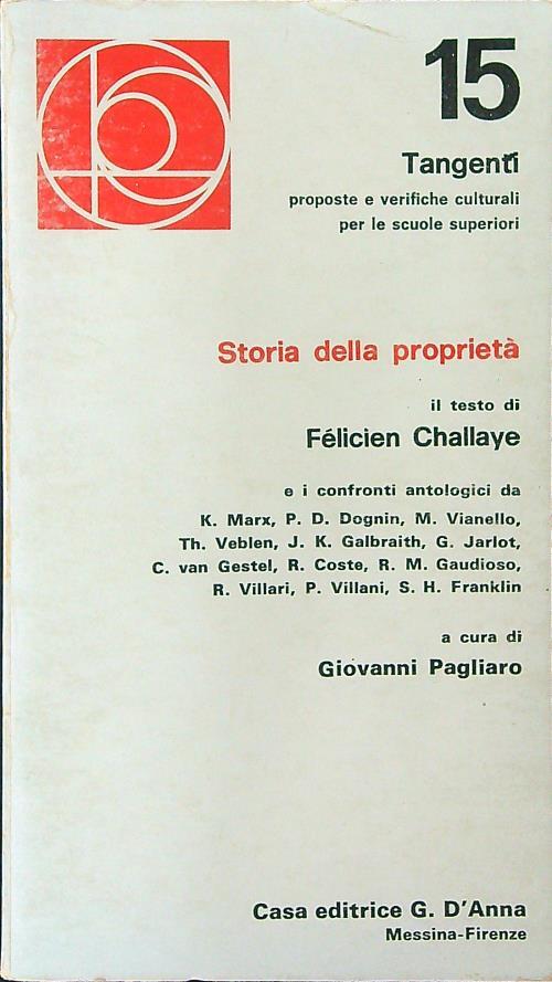 Storia della proprietà - Felicien Challaye - copertina
