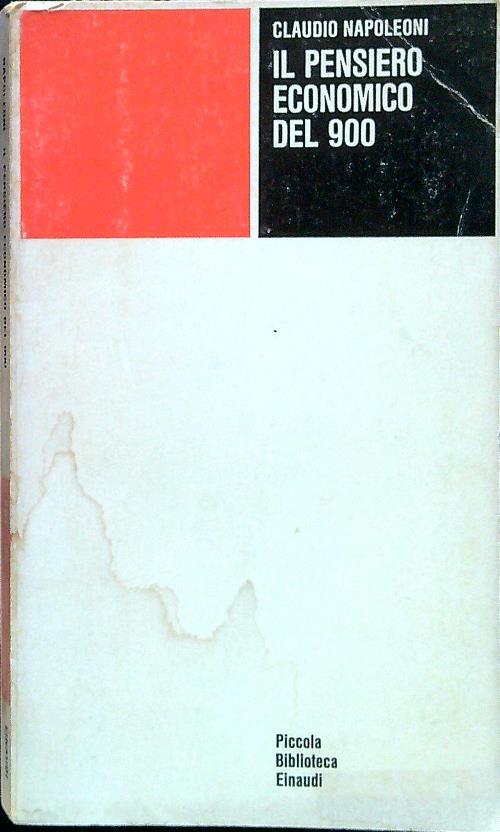 Il pensiero economico del 900 - Claudio Napoleoni - copertina