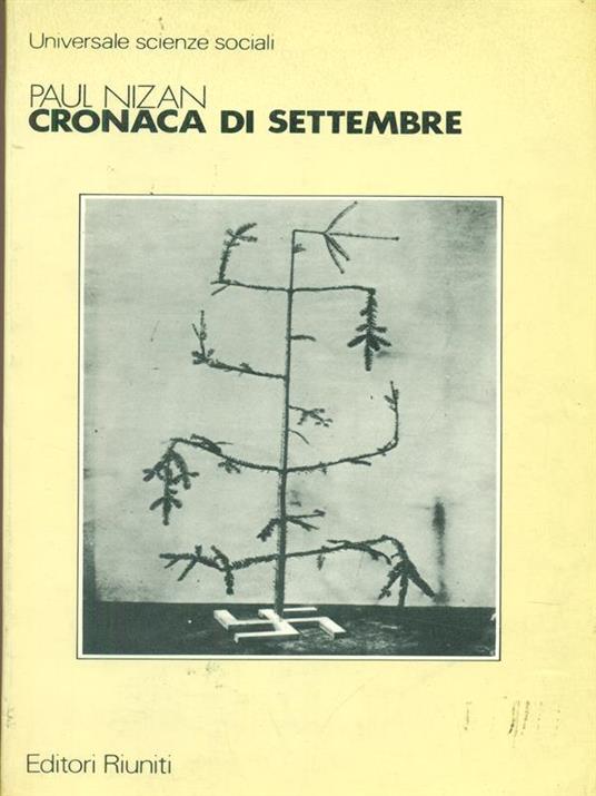Cronaca di Settembre - Paul Nizan - copertina