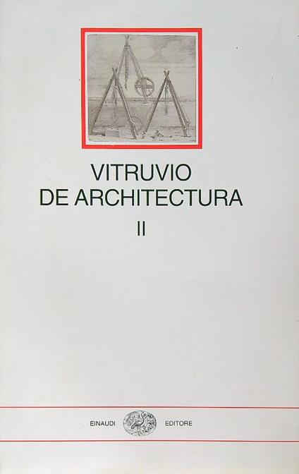 De architectura II - Vitruvio - copertina