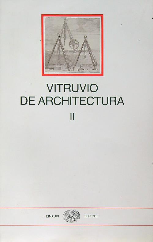 De architectura II - Vitruvio - copertina