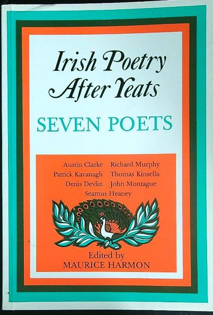 Irish Poetry After Yeats: Seven Poems - Maurice Harmon - copertina