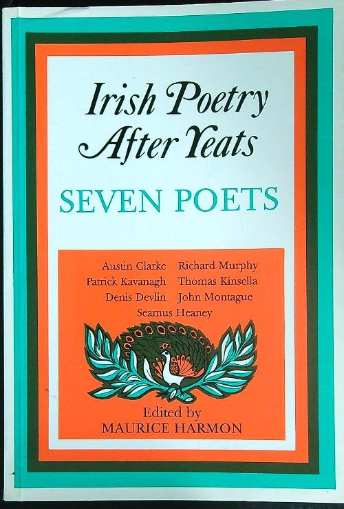 Irish Poetry After Yeats: Seven Poems - Maurice Harmon - copertina