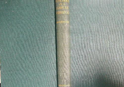 Functions of a complex variable - Thomas Macrobert - copertina