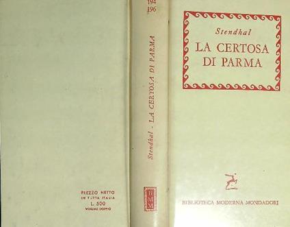 La certosa di parma - Stendhal - copertina