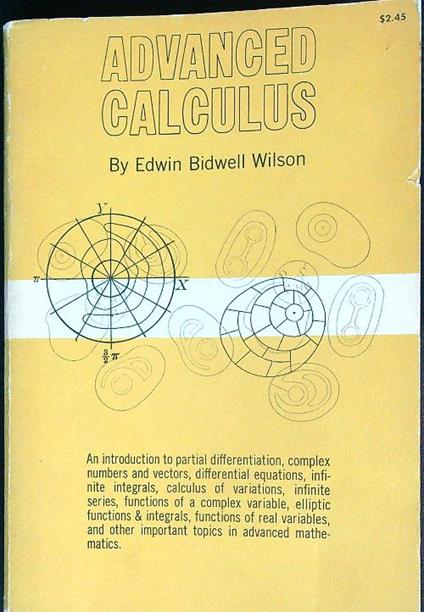 Advanced Calculus - Edwin Wilson - copertina