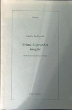 Prima di prender moglie