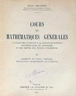 Cours De Mathematiques Generales Tome II