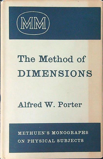 The  method of dimensions - Porter - copertina