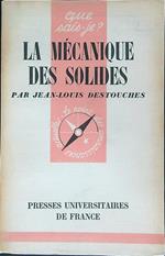 La  mecaniques des solides
