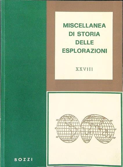 Miscellanea di storia delle esplorazioni XXVIII - copertina