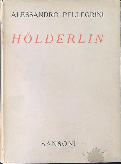 Holderlin - Alessandro Pellegrini - copertina