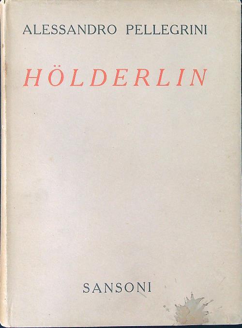 Holderlin - Alessandro Pellegrini - copertina