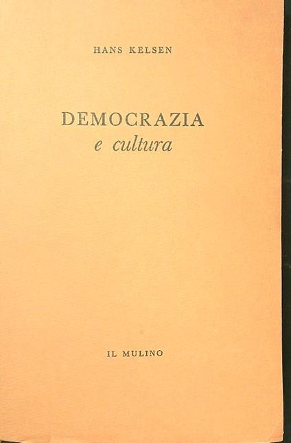 Democrazia e cultura - Hans Kelsen - copertina