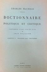 Dictionnaire politique et critique N. 19