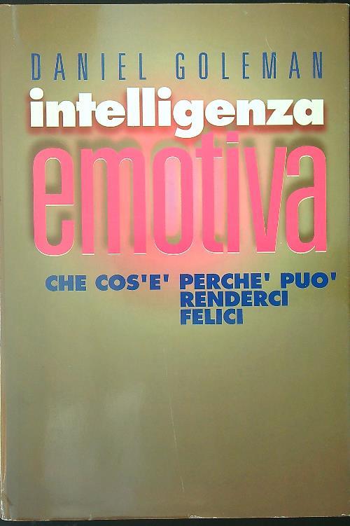 Intelligenza emotiva - Daniel Goleman - copertina