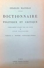 Dictionnaire politique et critique n. 16