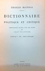Dictionnaire politique et critique n. 9