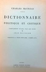 Dictionnaire politique et critique n. 10