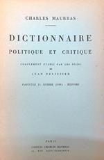 Dictionnaire politique et critique n. 11