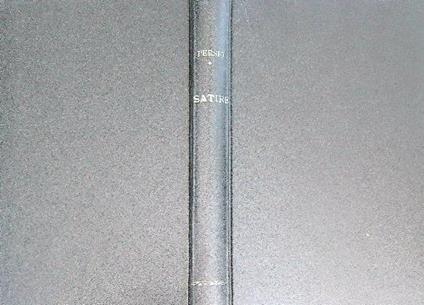 Le satire - Aulo Flacco - copertina