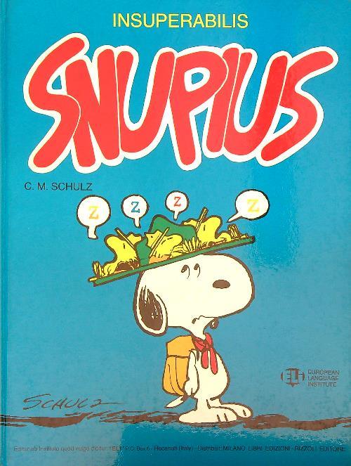 Insuperabilis Snupius - C.M. Schulz - copertina