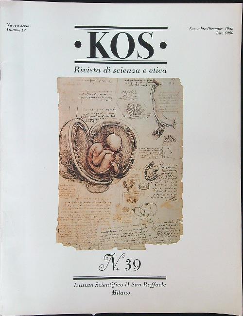 Kos dal n 30 al n 39 - 1987/1988 - copertina