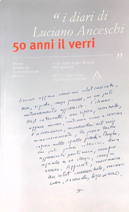 Il verri 31/2006 - copertina