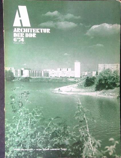Architektur der DDR 6/74 - copertina