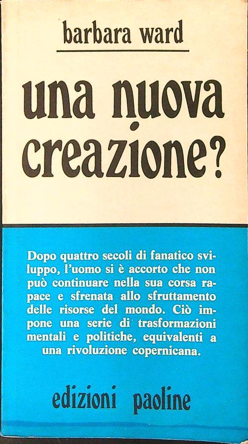 Una  nuova creazione? - Barbara Ward - copertina